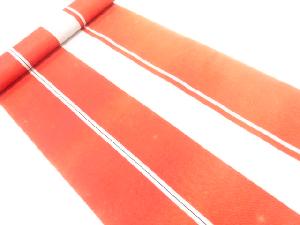 アンティーク　縞模様織出し八寸帯地反物